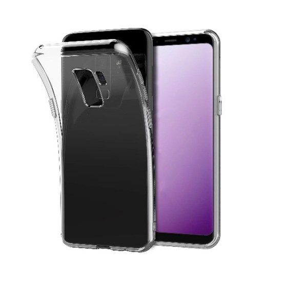 Capa de Silicone com Cantos Duras para Samsung S9 Transparente